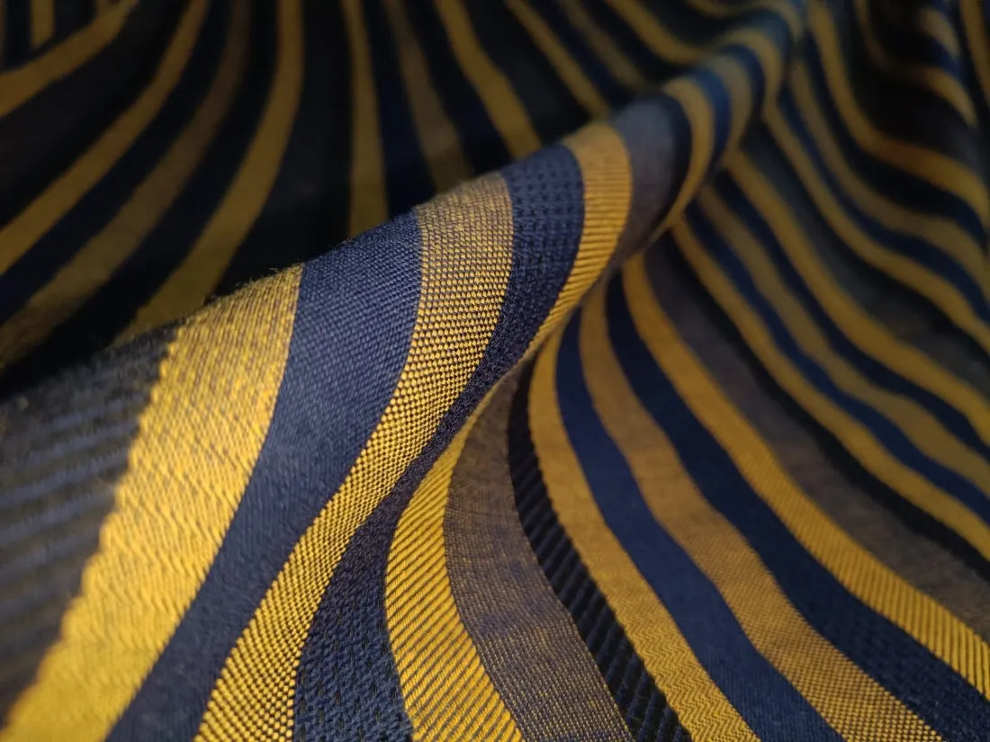 100% Cotton jacquard herringbone Fabric 58" wide available in two colors blue and mustard[13007/08]