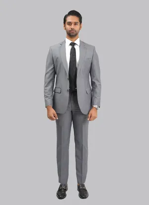 2-Piece Suit Premium Steel Grey Plain