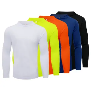 5 Pack Men’s Performance Long Sleeve T-Shirts with Hood