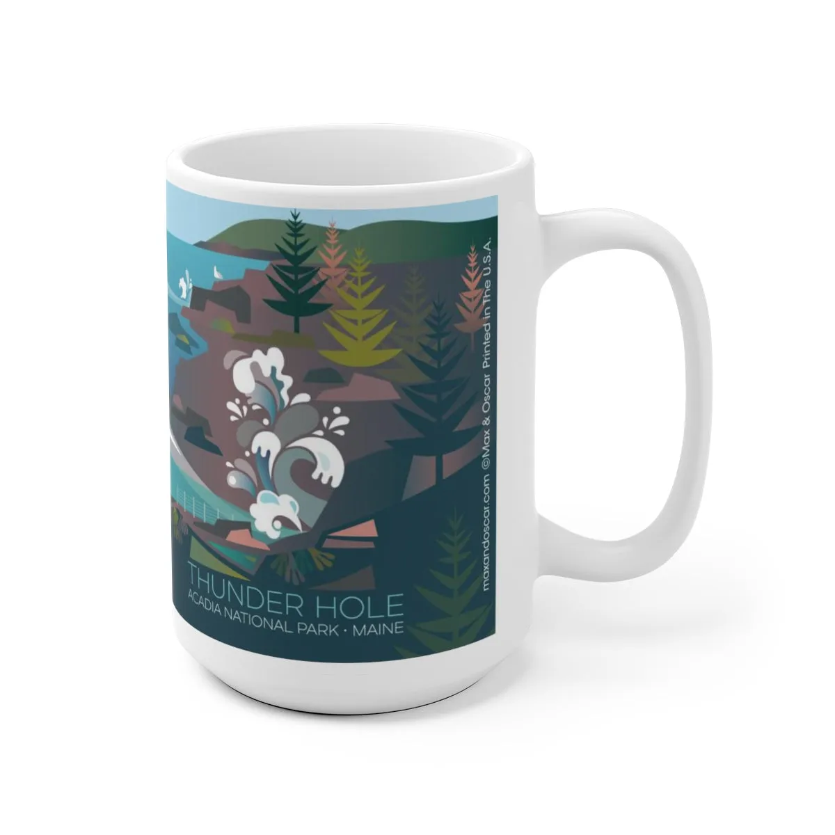 ACADIA NATIONAL PARK, THUNDER HOLE 11 OZ OR 15 OZ CERAMIC MUG