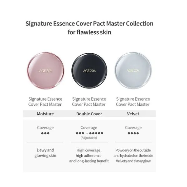 AGE 20's Signature Essence Cover Pact Master Double Cover #21 (Cushion   Refill)