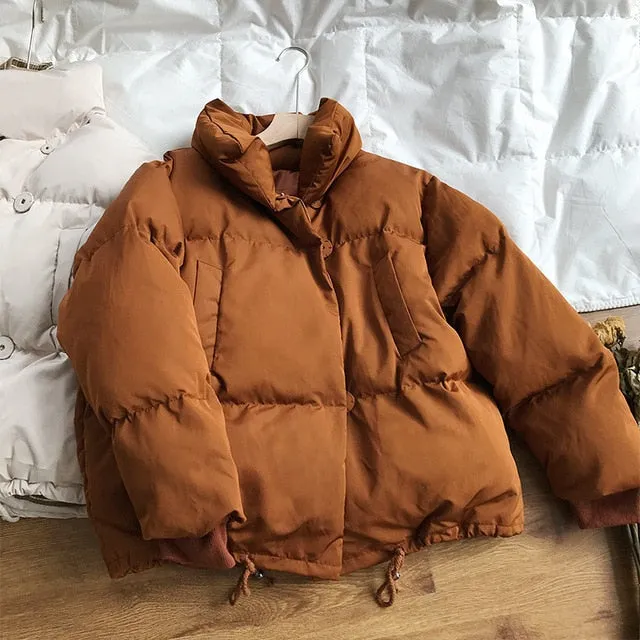 Autumn Winter Collection Solid Women Down Jacket Warm Thicken Stand Collar White Duck Down Parka Women's Jackets Coats