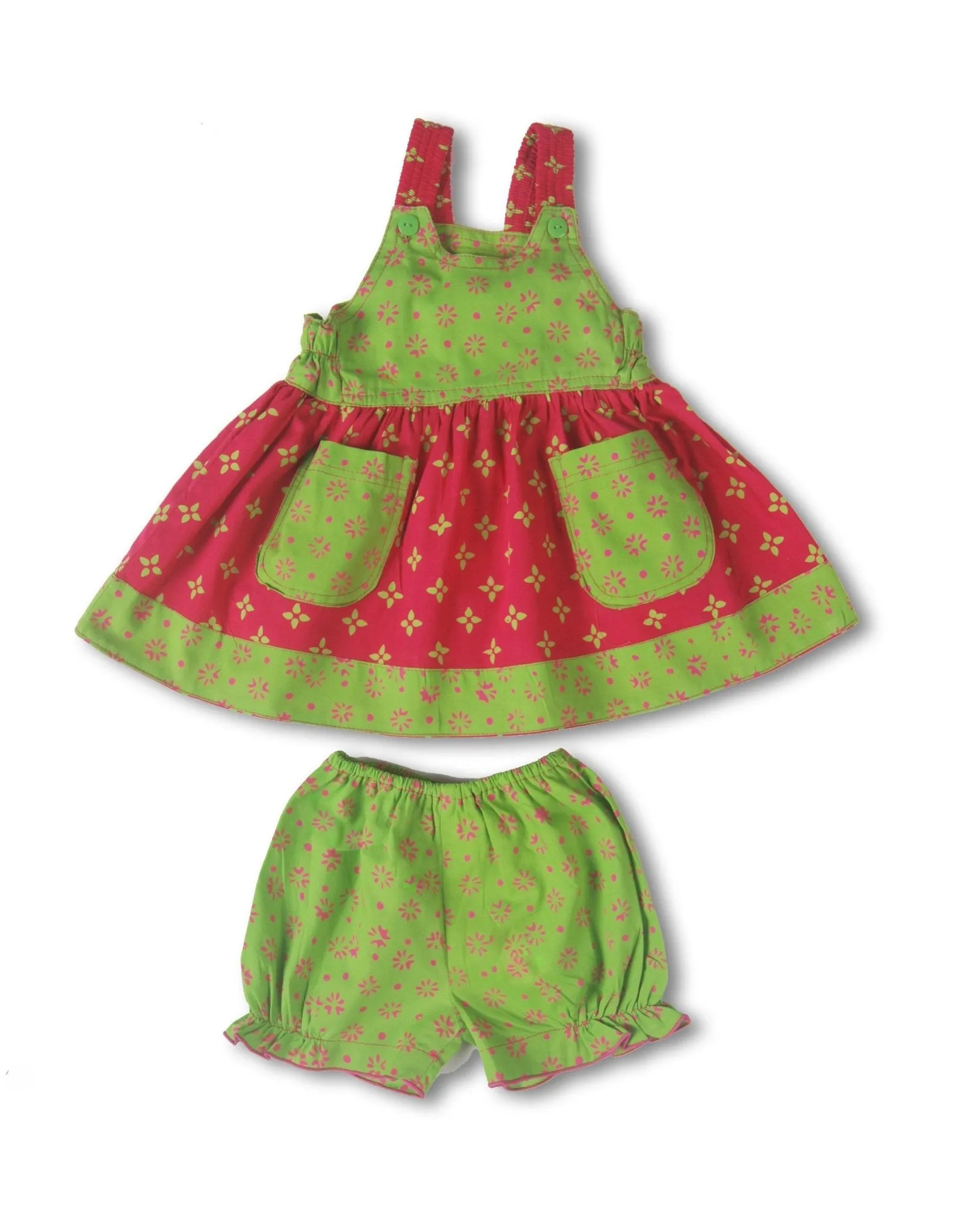 Baby Girls Dress Set with Bloomers