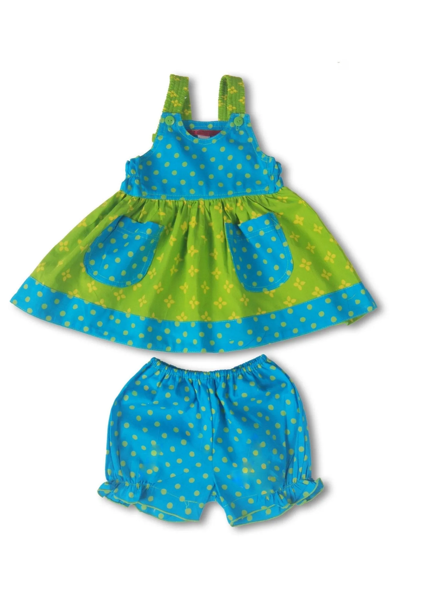 Baby Girls Dress Set with Bloomers