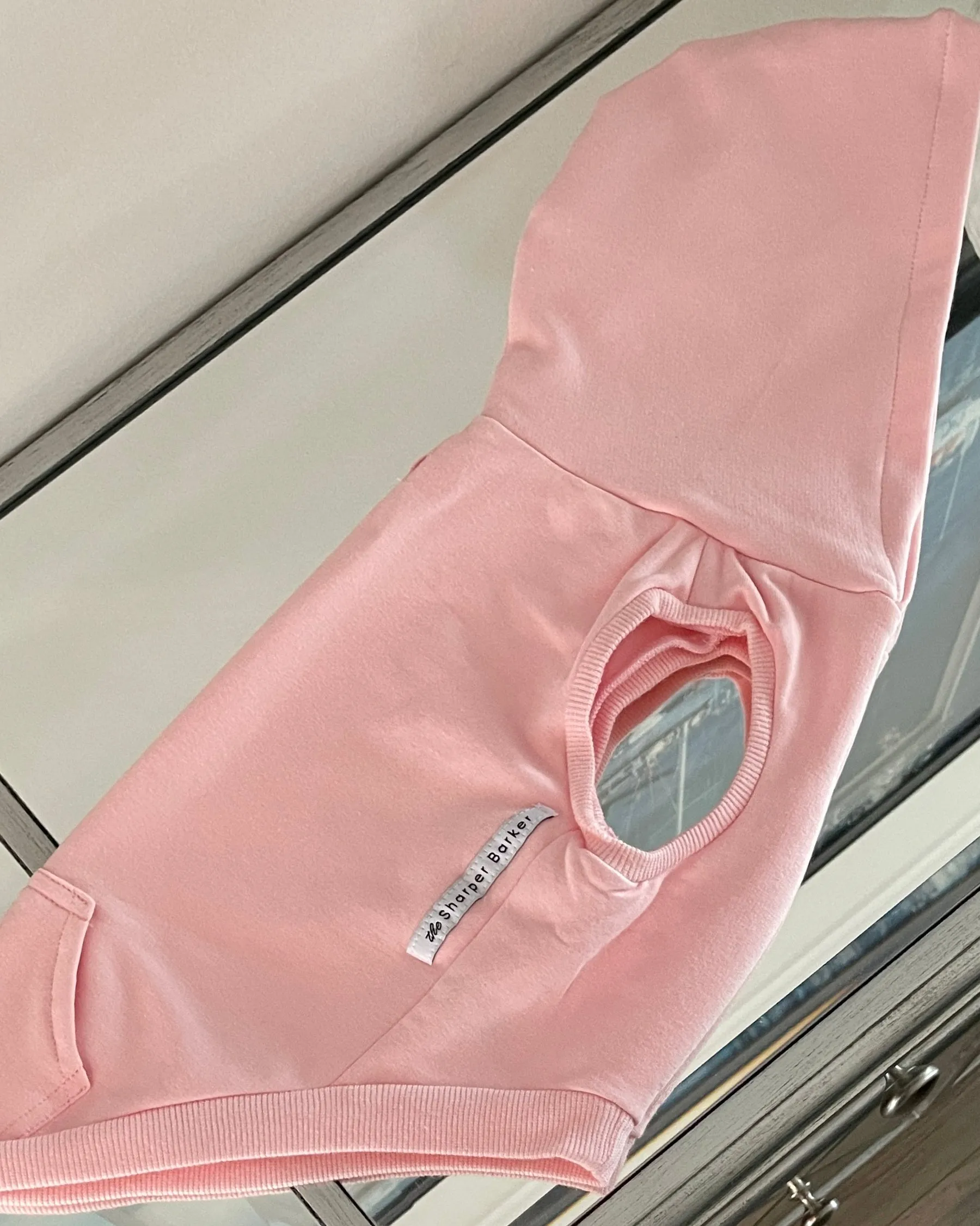 bamboo cotton hoodie - cherry blossom pink