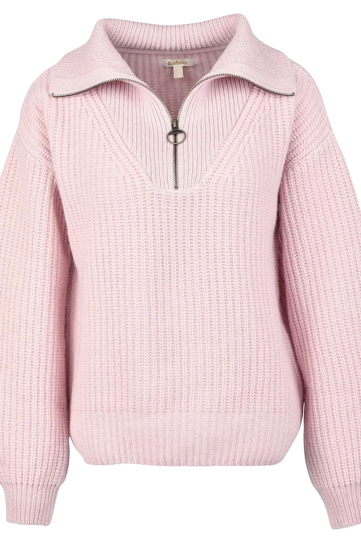 Barbour Stavia Ladies Knit chunky sweater in Pink Rosewater LKN1254PI39