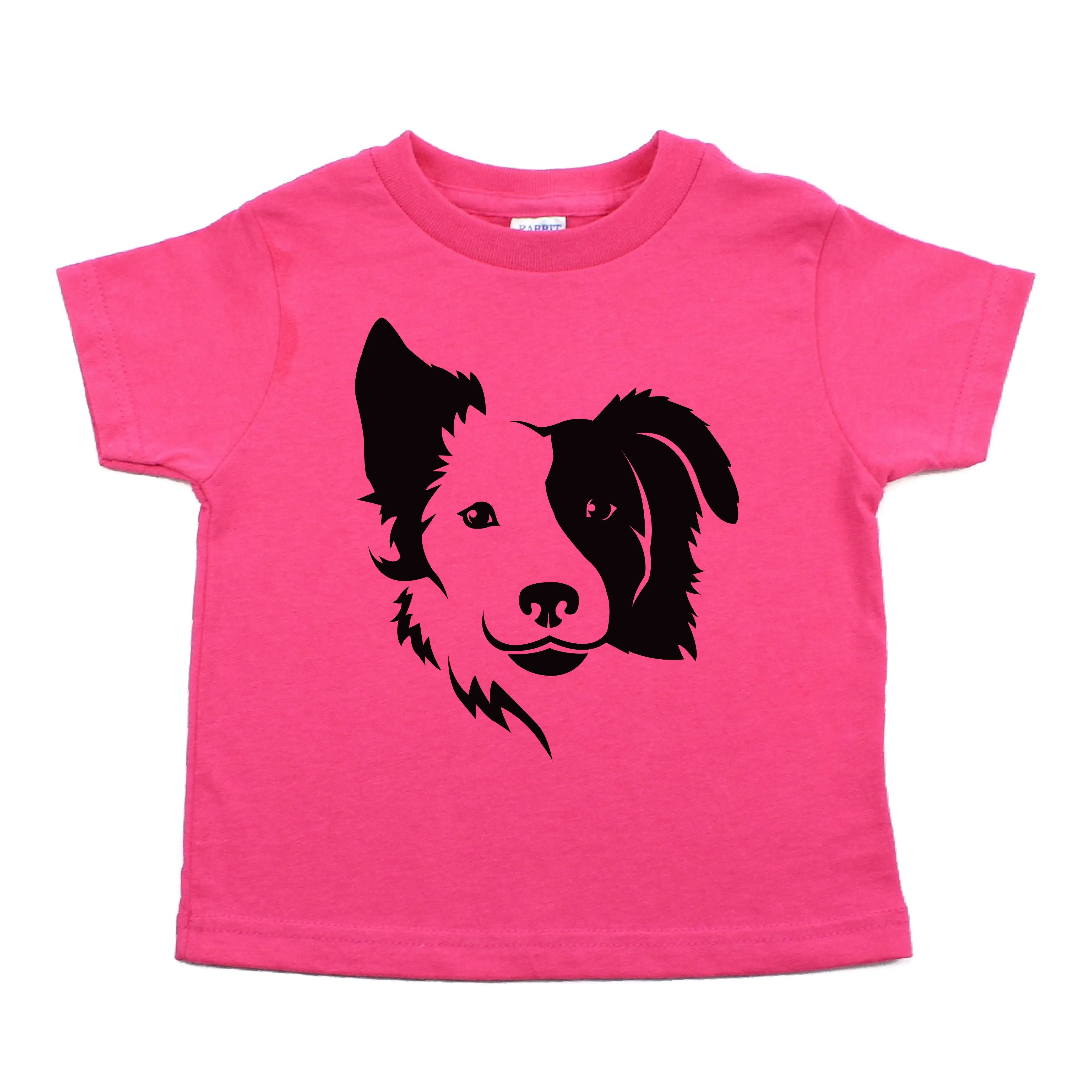 Border Collie two Face Toddler Short Sleeve T-Shirt