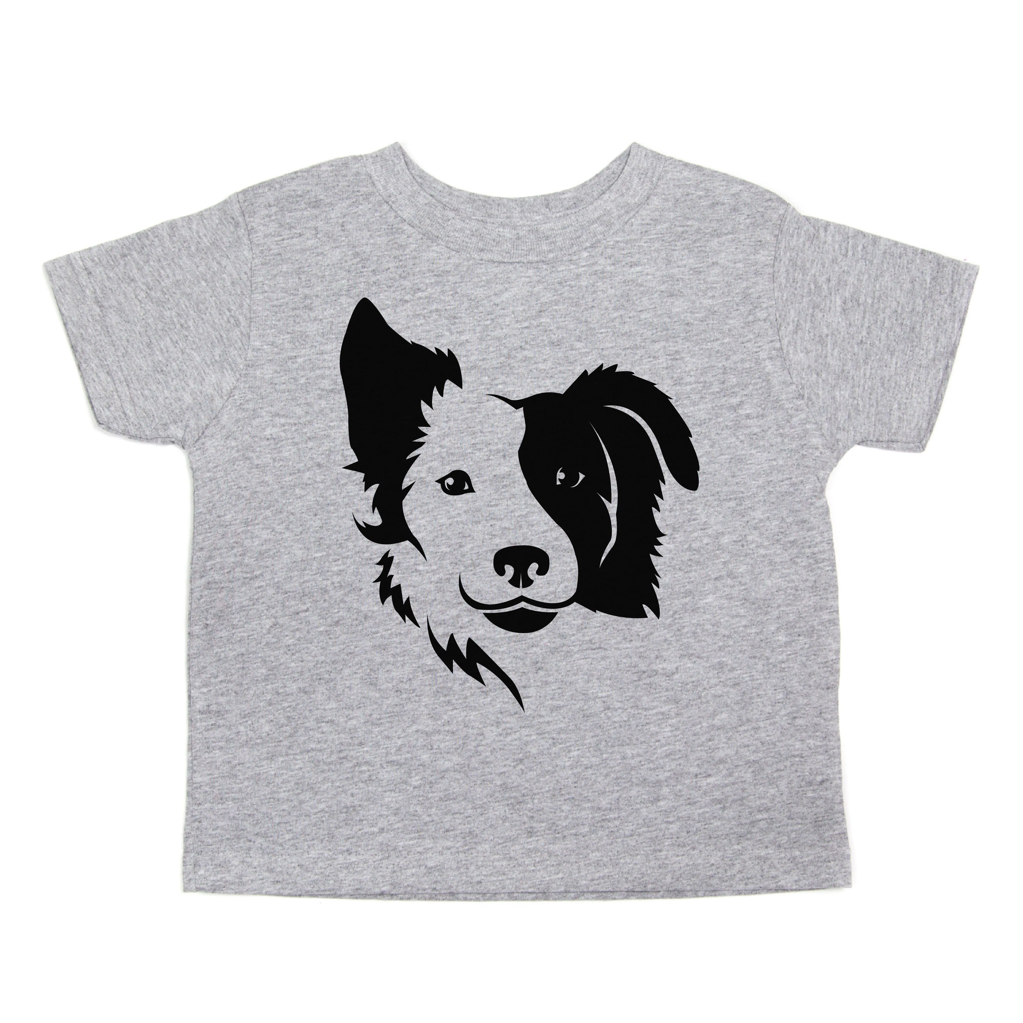 Border Collie two Face Toddler Short Sleeve T-Shirt