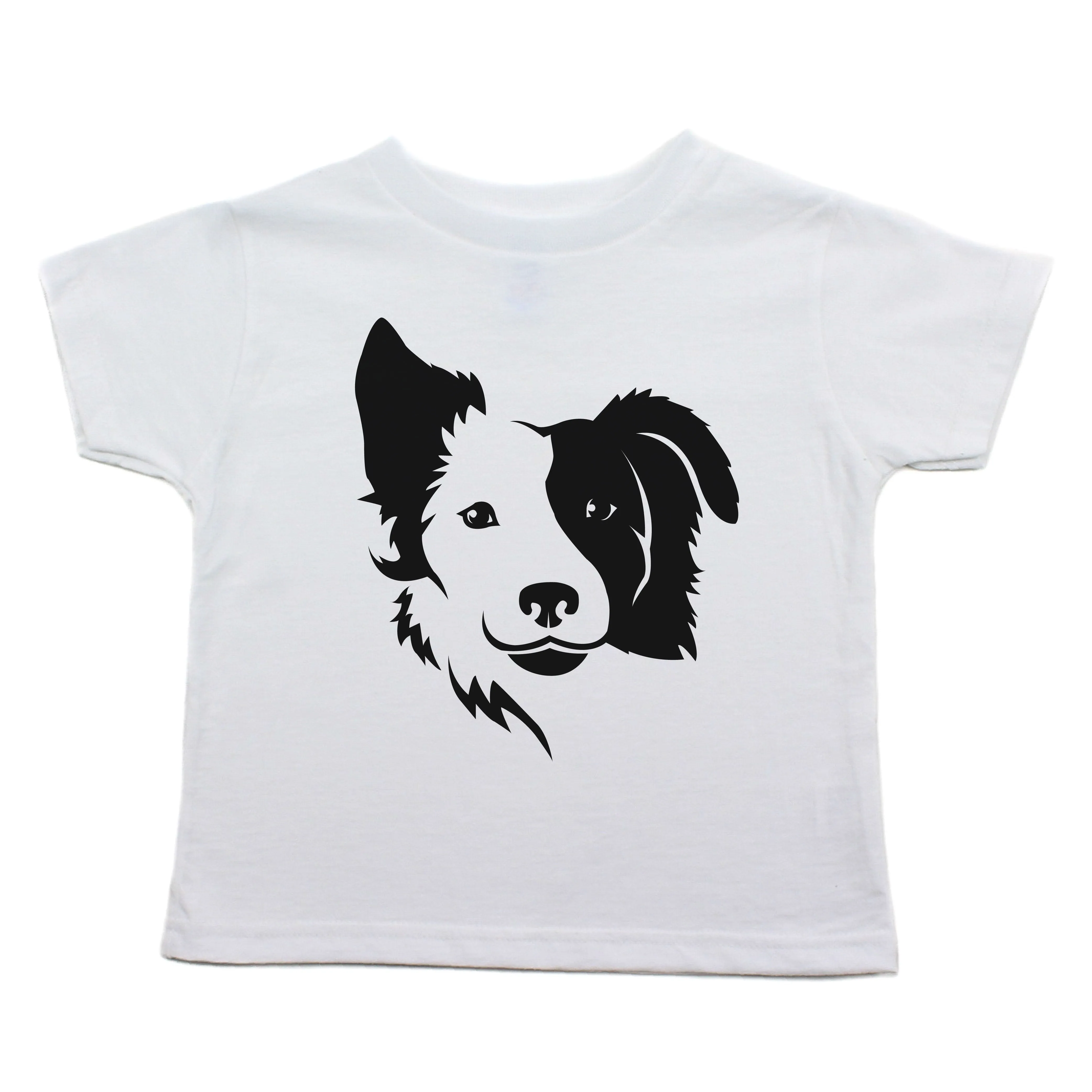 Border Collie two Face Toddler Short Sleeve T-Shirt