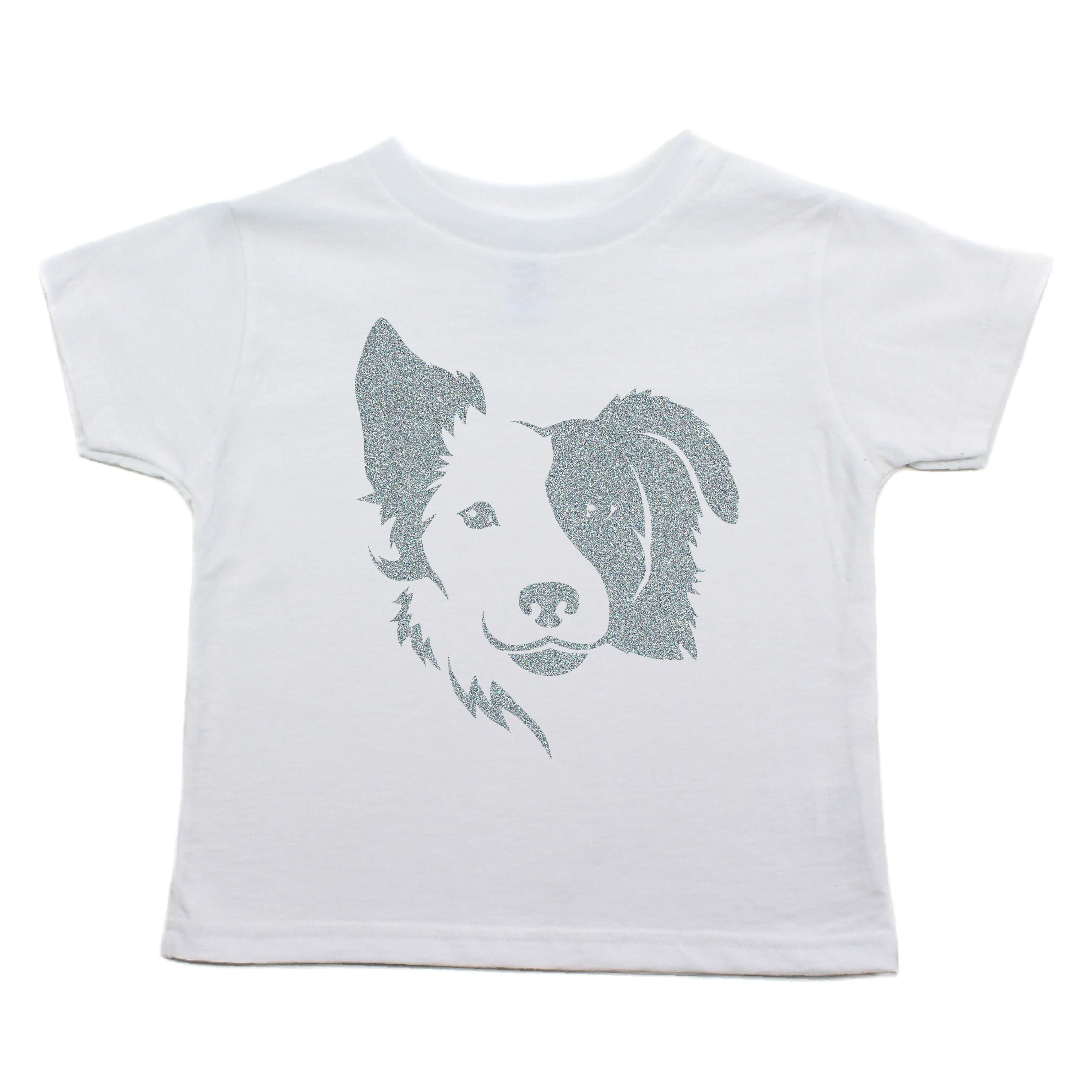 Border Collie two Face Toddler Short Sleeve T-Shirt