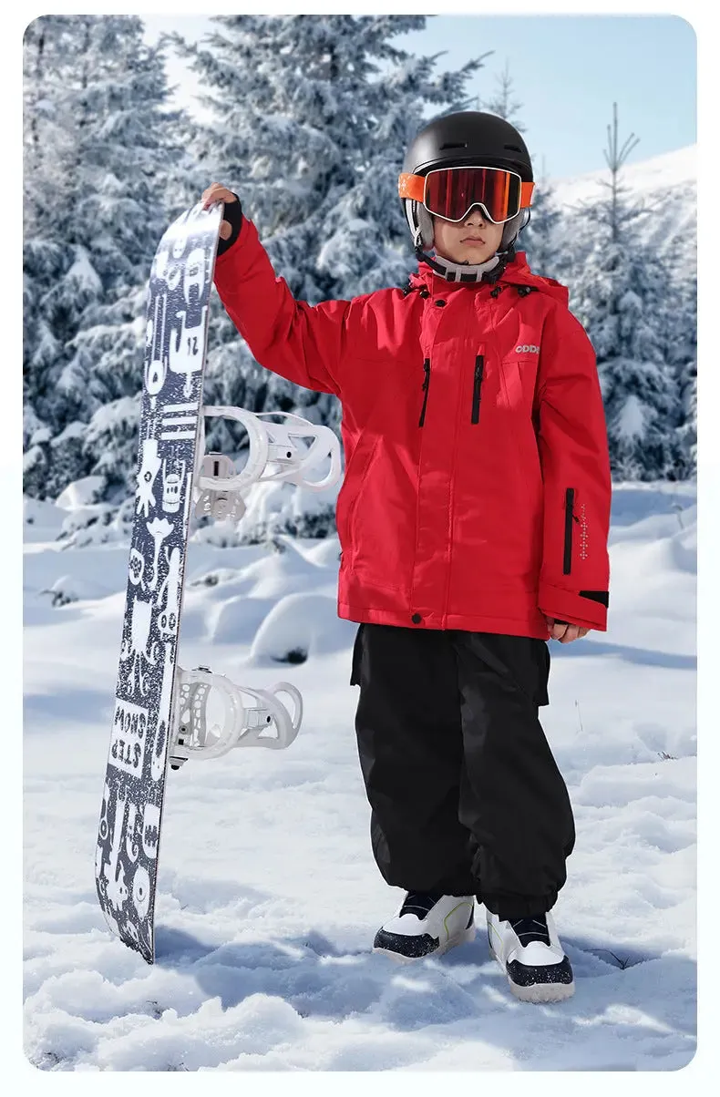 Children's Down Ski Suit 2 Pieces Snowboarding Jacket & Pants