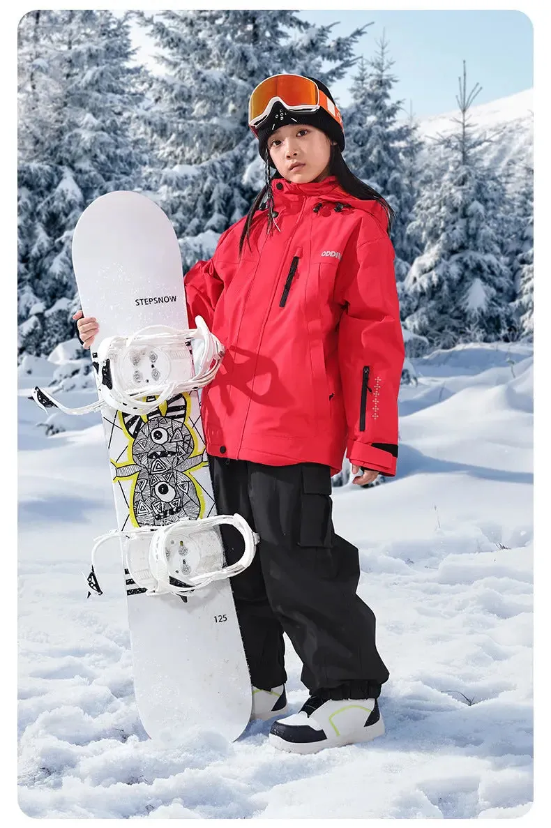 Children's Down Ski Suit 2 Pieces Snowboarding Jacket & Pants