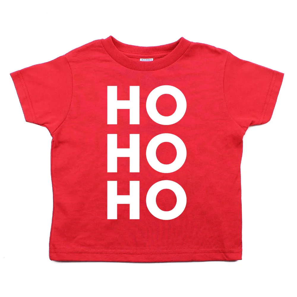 Christmas Ho Ho Ho Toddler Short Sleeve T-Shirts