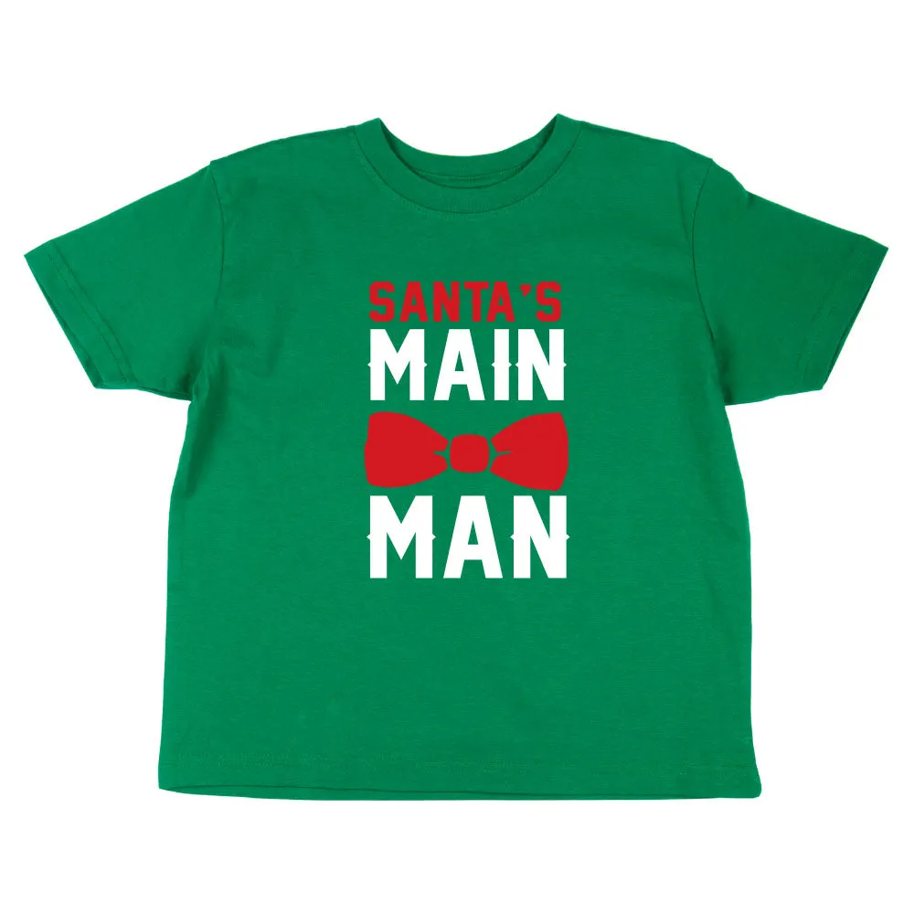 Christmas Santa's Main Man Toddler Short Sleeve T-shirt