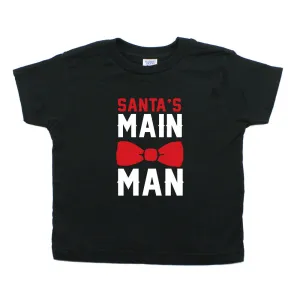 Christmas Santa's Main Man Toddler Short Sleeve T-shirt