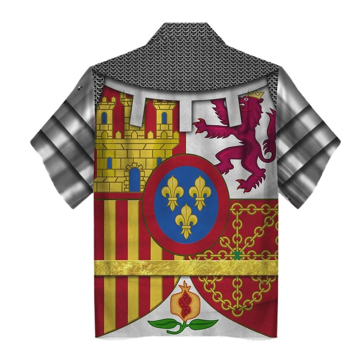 Coat Of Arms Of Spain Unisex Hawaiian Shirt