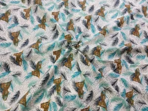 COTTON POPLIN JUNGLE PRINT 58&quot; Wide