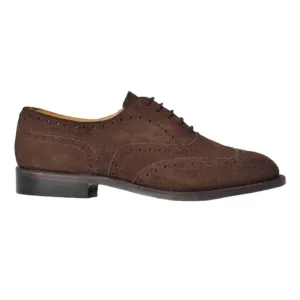 Crockett & Jones Choc Brown Suede Shoe