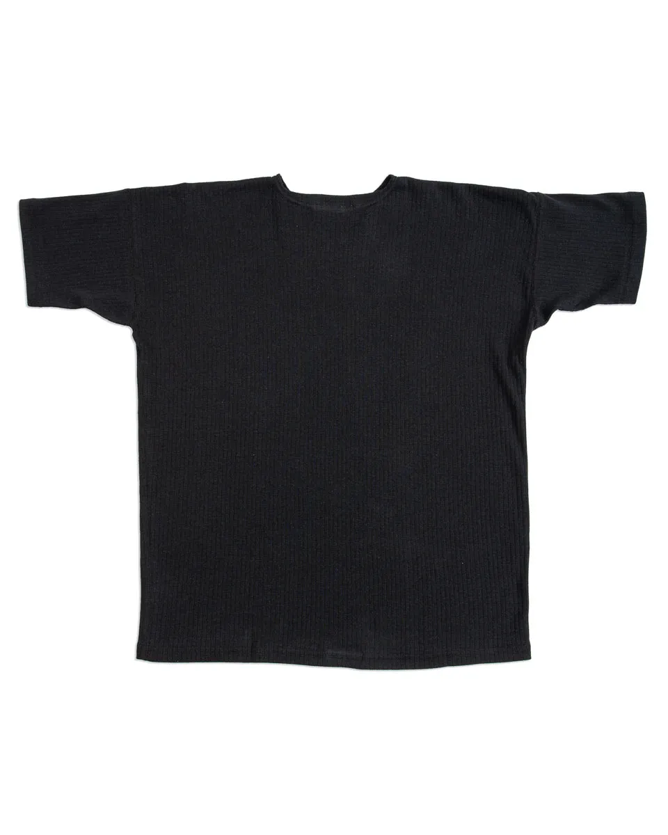 Extra Cotton Rib Crewneck S/S - Black