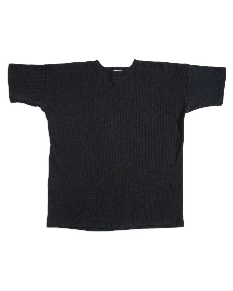 Extra Cotton Rib Crewneck S/S - Black