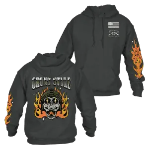 Flamethrower Hoodie - Dark Heather