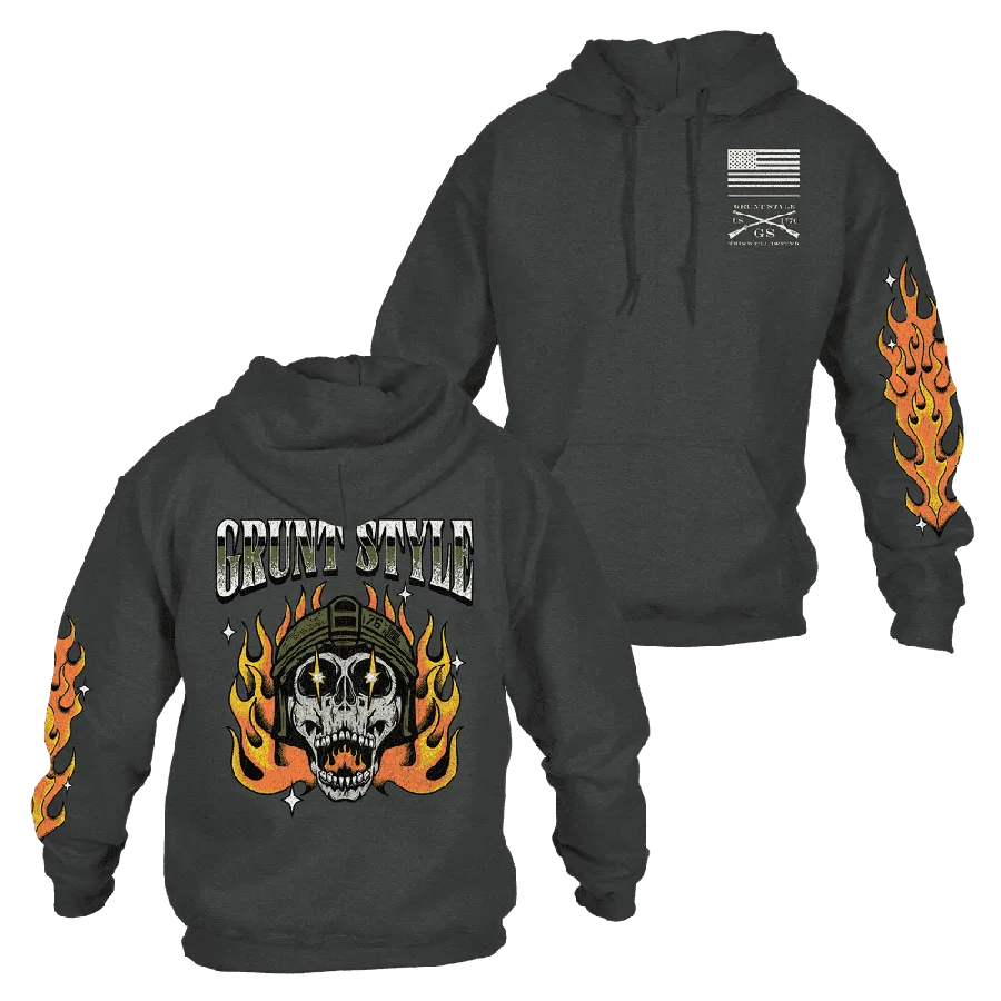 Flamethrower Hoodie - Dark Heather