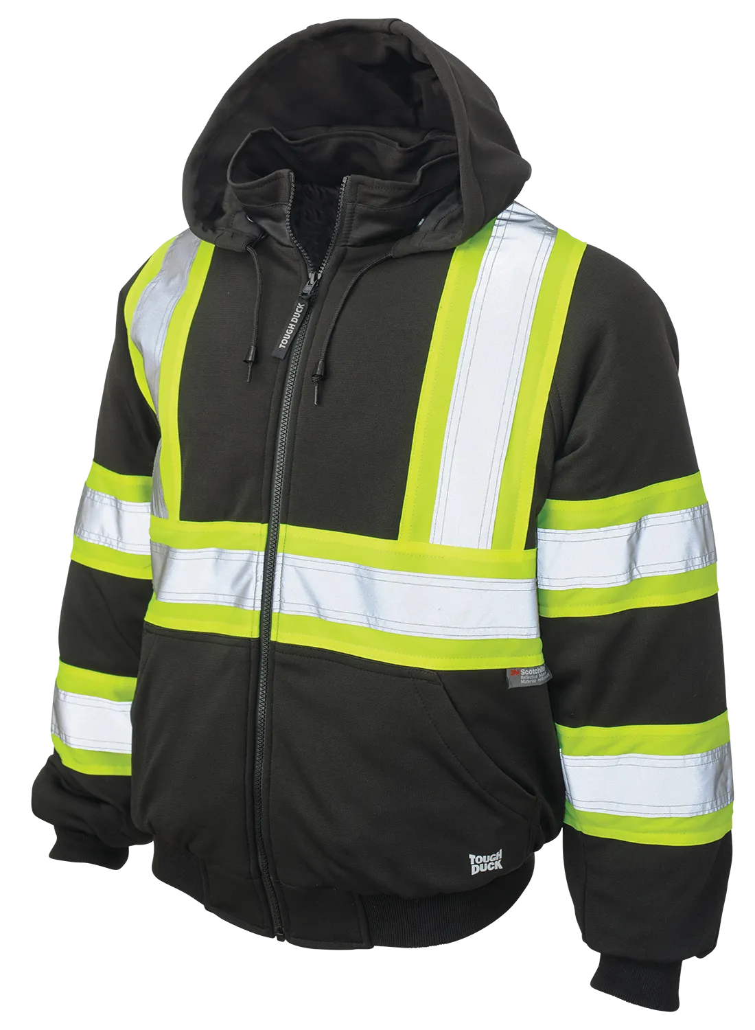 Fleece Insulated Safety Hoodie by Tough Duck - Style S474