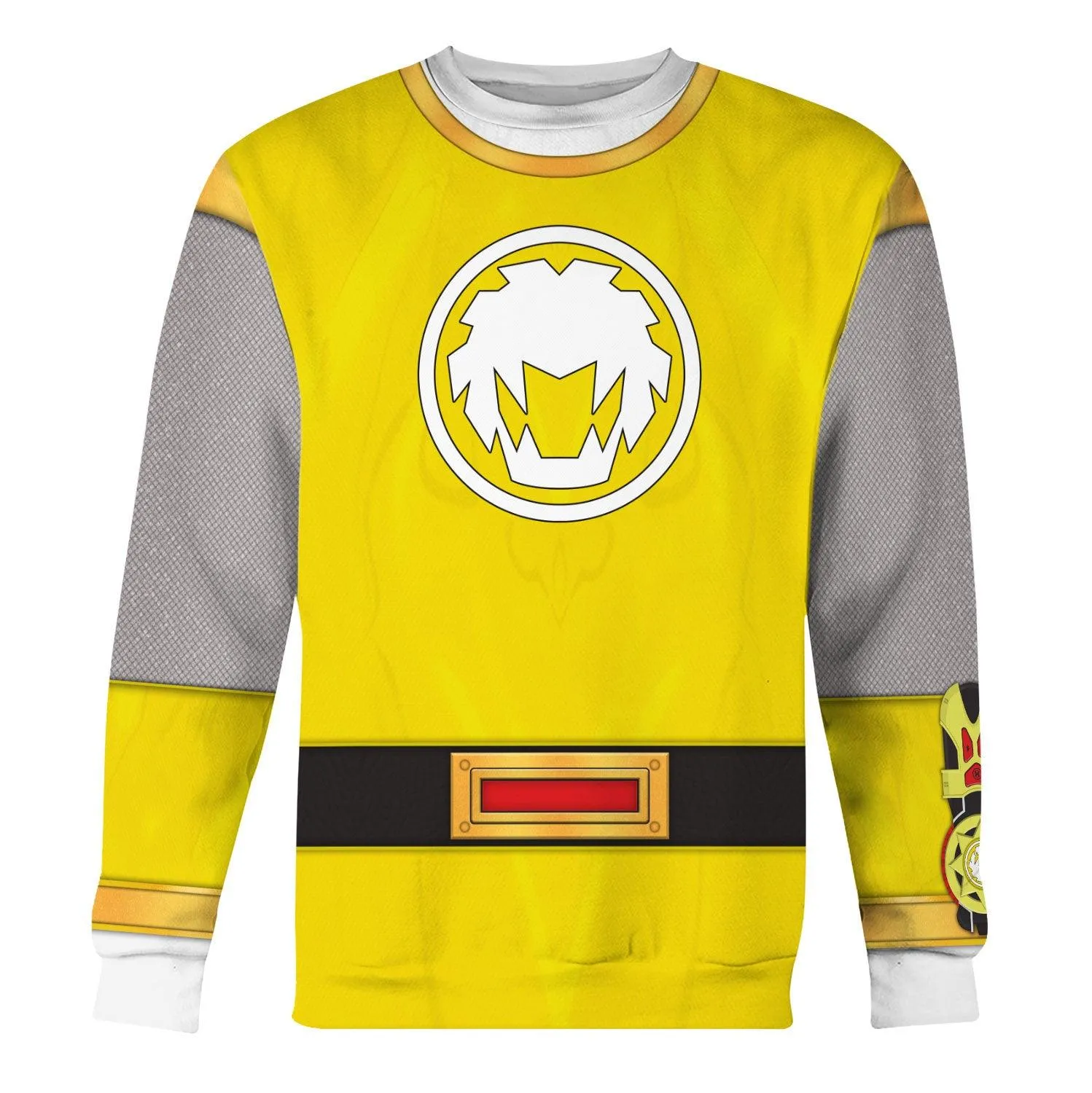 Gearhomie Power Rangers Ninja Storm Yellow Ranger Hoodies Sweatshirt T-shirt Hawaiian Tracksuit