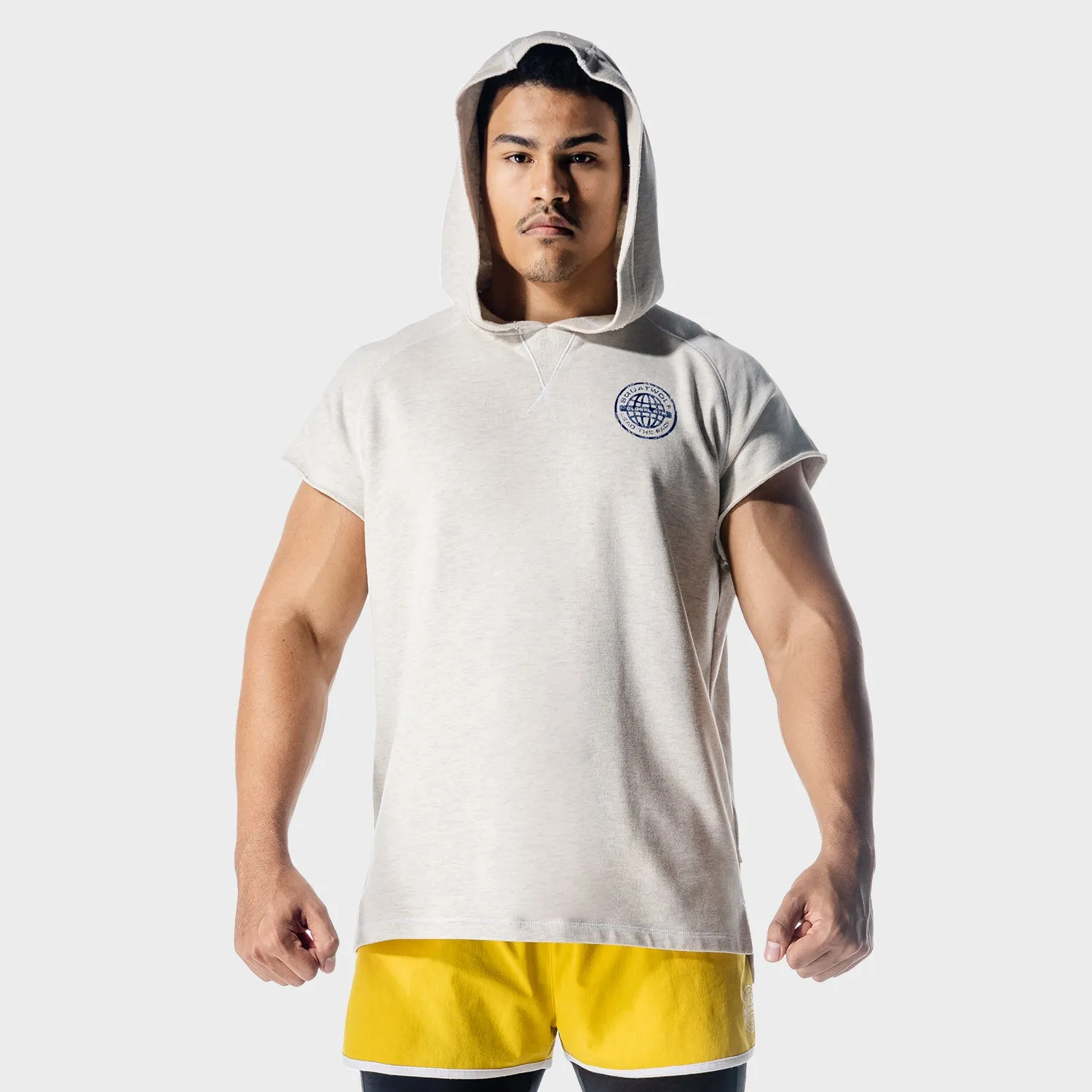 Golden Era Sleeveless Hoodie - Ecru Marl