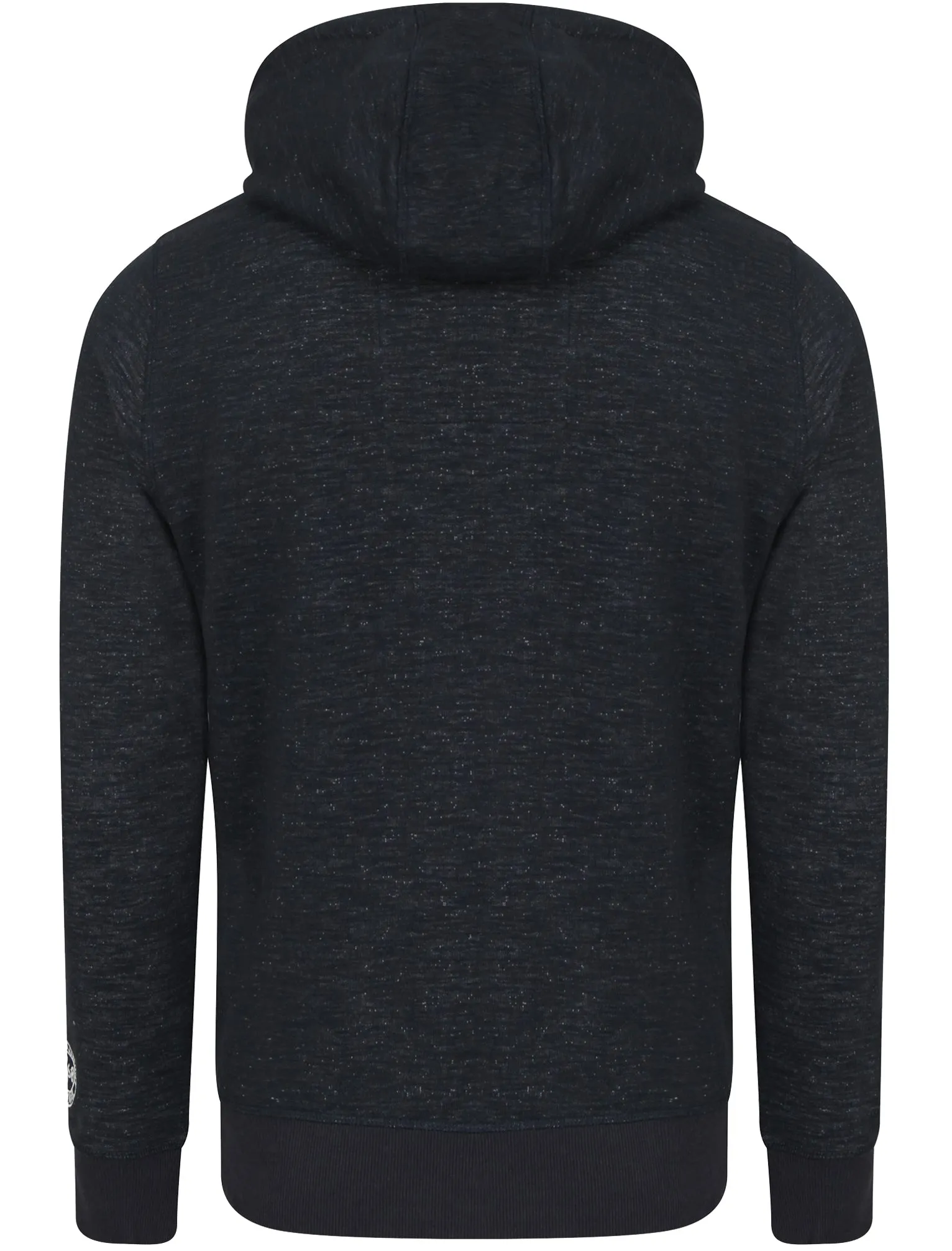 Hotchkiss Zip Through Slub Hoodie in Dark Navy - Tokyo Laundry