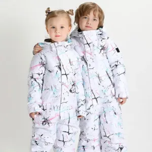 HOTIAN Kids One Piece Snow Suits Toddler Ski Jumpsuits