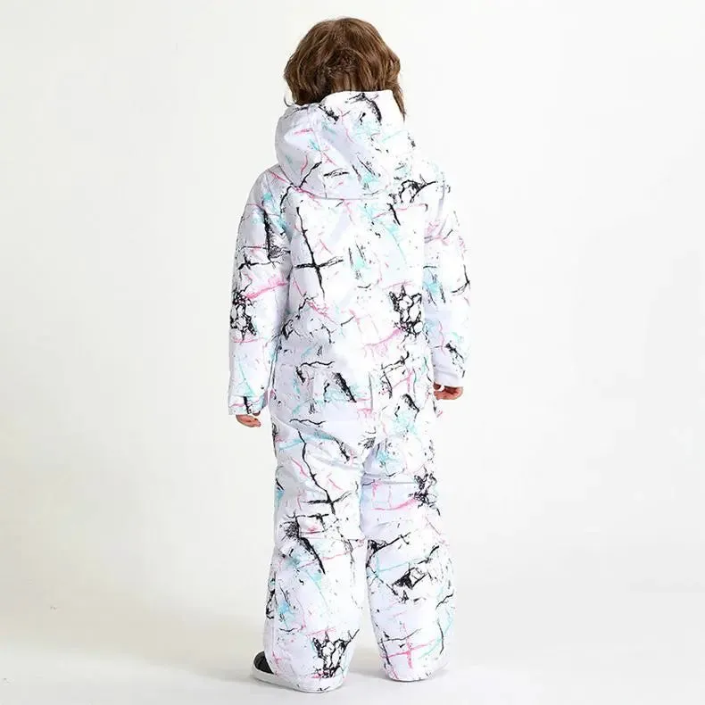 HOTIAN Kids One Piece Snow Suits Toddler Ski Jumpsuits