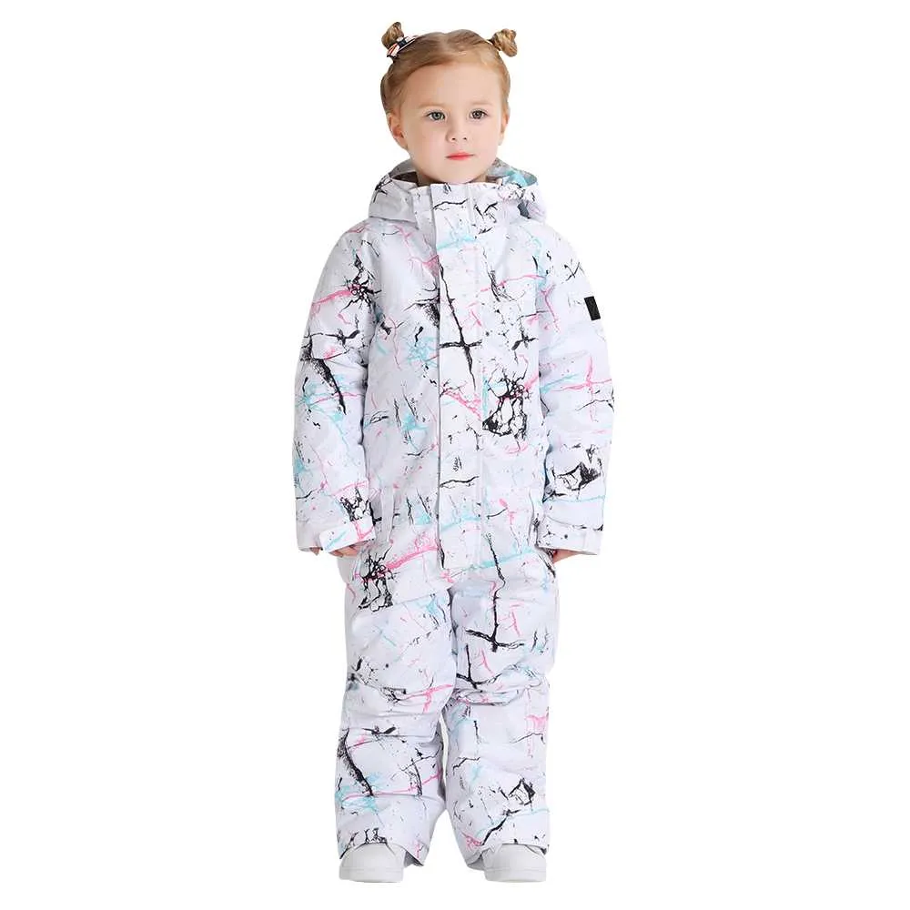 HOTIAN Kids One Piece Snow Suits Toddler Ski Jumpsuits