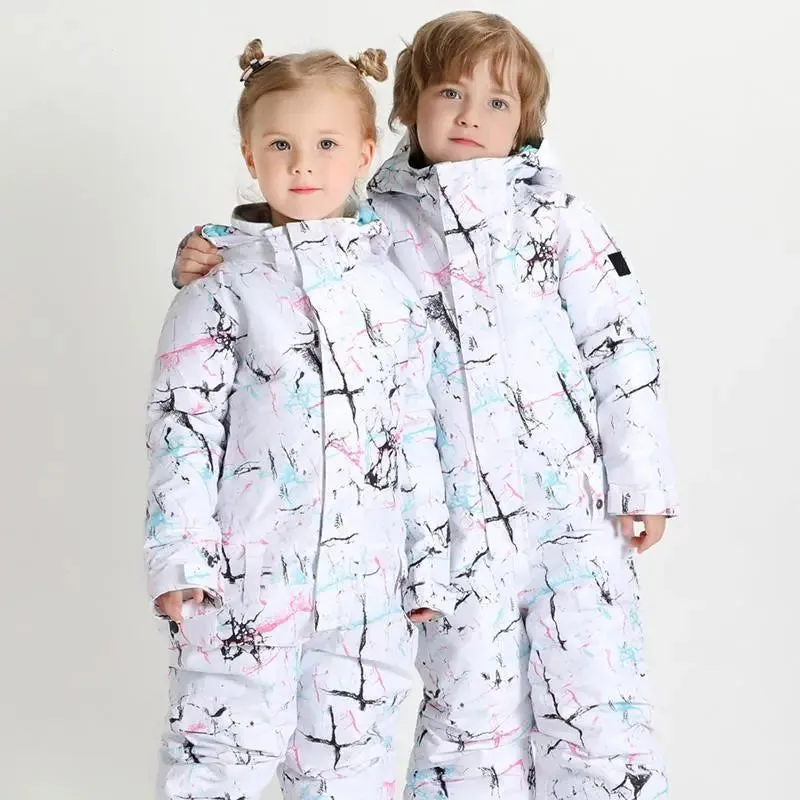 HOTIAN Kids One Piece Snow Suits Toddler Ski Jumpsuits