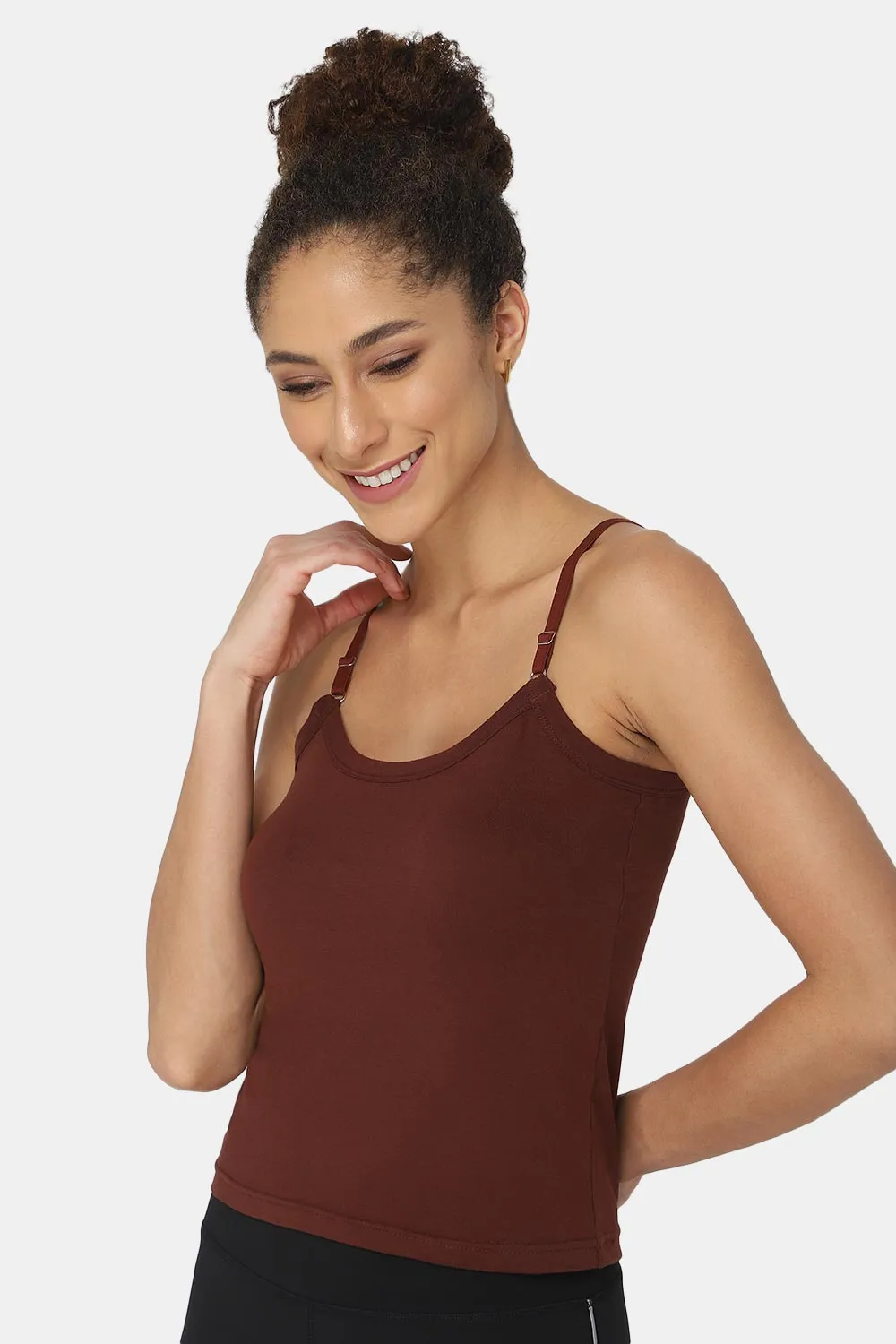 Intimacy Cotton Slip Camisole – IN05 | Wire-Free, Seamless & Adjustable