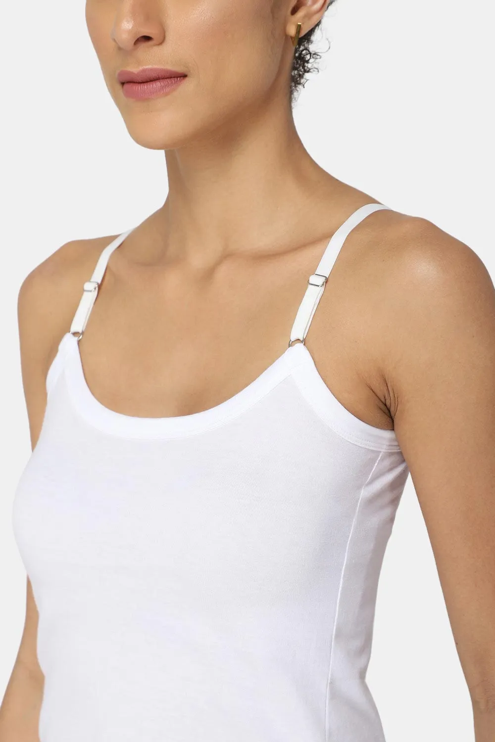 Intimacy Cotton Slip Camisole – IN05 | Wire-Free, Seamless & Adjustable