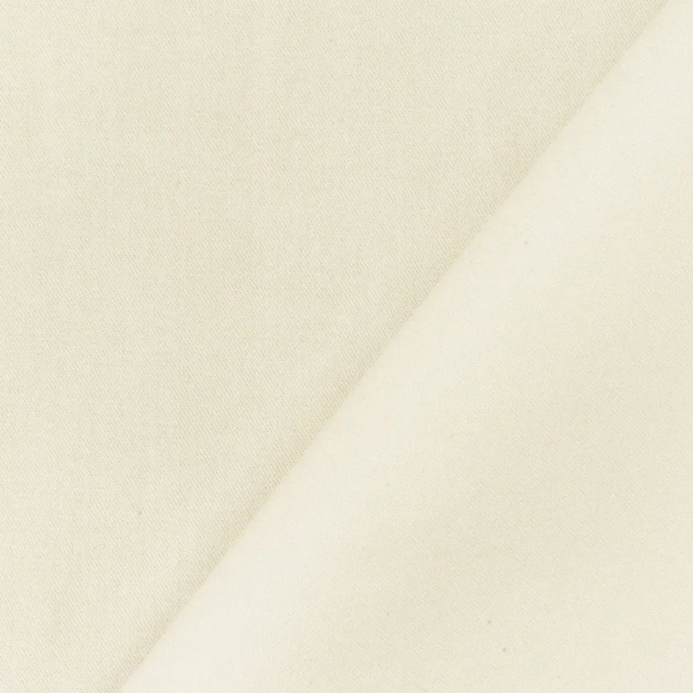 Ivory Famous Designer Tencel Twill Woven Fabric