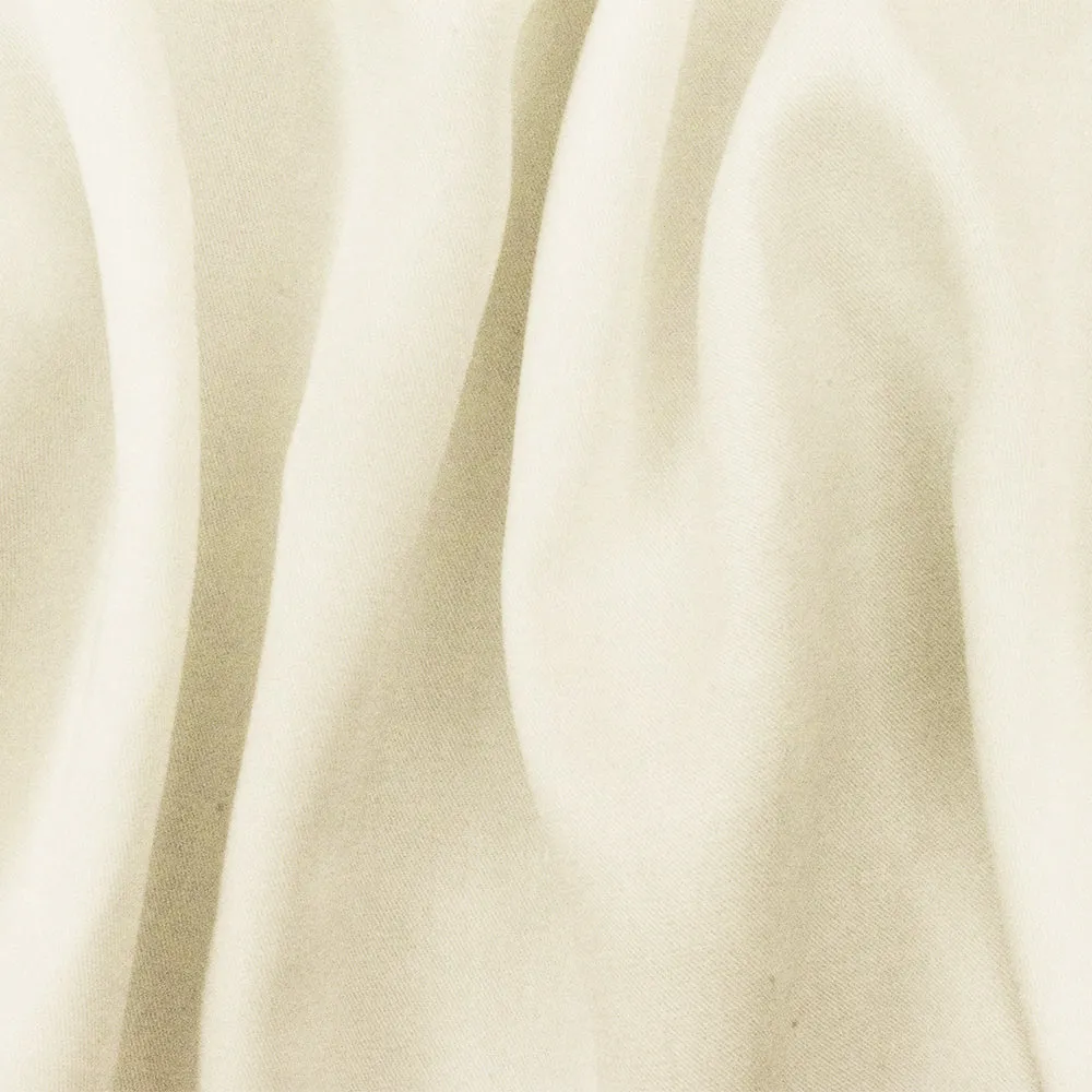 Ivory Famous Designer Tencel Twill Woven Fabric