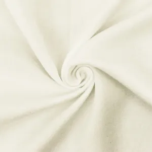 Ivory Solid Rayon Twill Woven Fabric