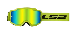 Ls2 Charger Goggle H-V Yellow With Iridium Visor