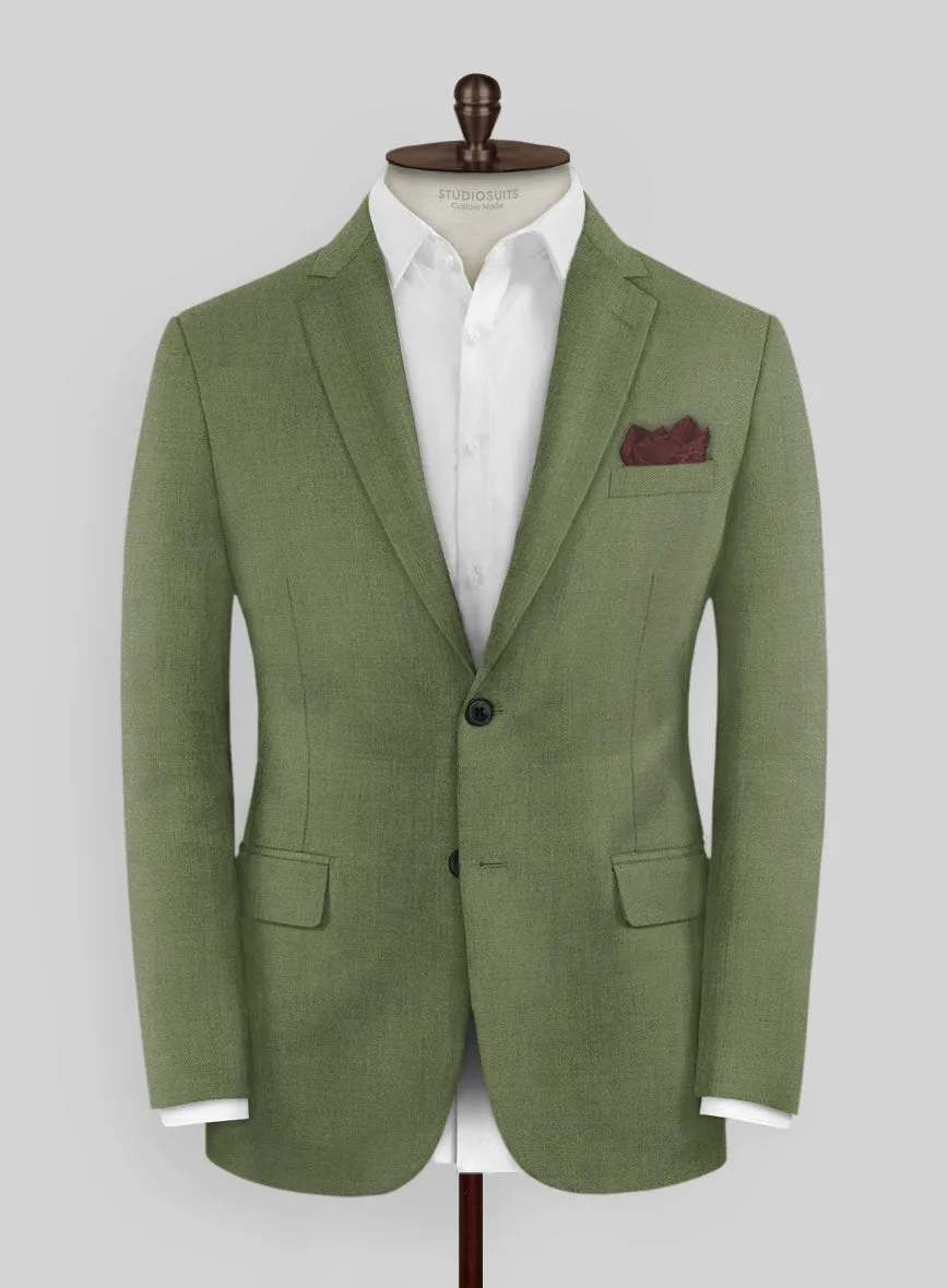 Marco Stretch Moss Green Wool Suit