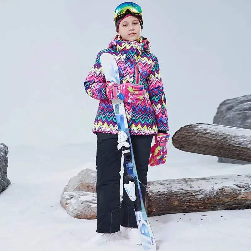 Matching Family Ski Jacket & Pants Set Kids Snow Suits