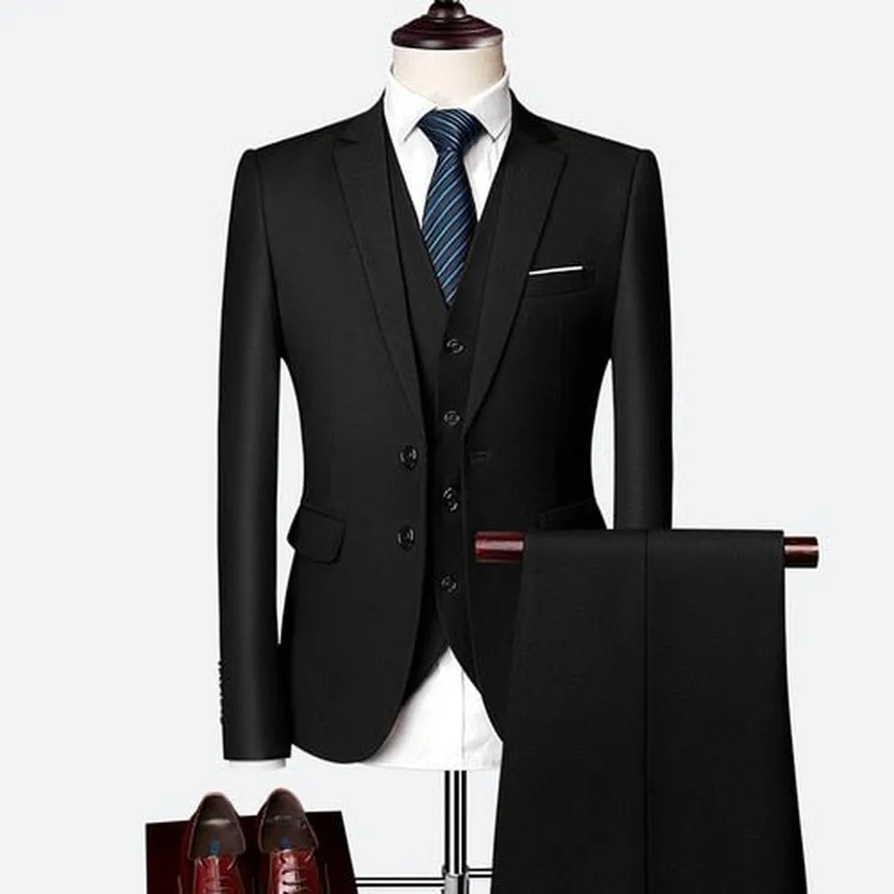 Men's Elegant Slim Fit Business Suit