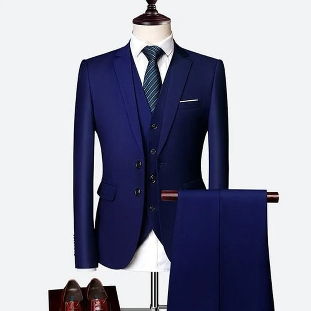 Men's Elegant Slim Fit Business Suit