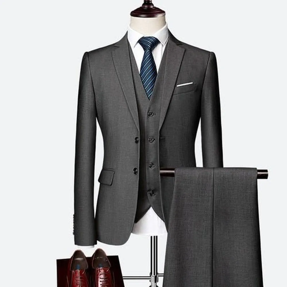 Men's Elegant Slim Fit Business Suit