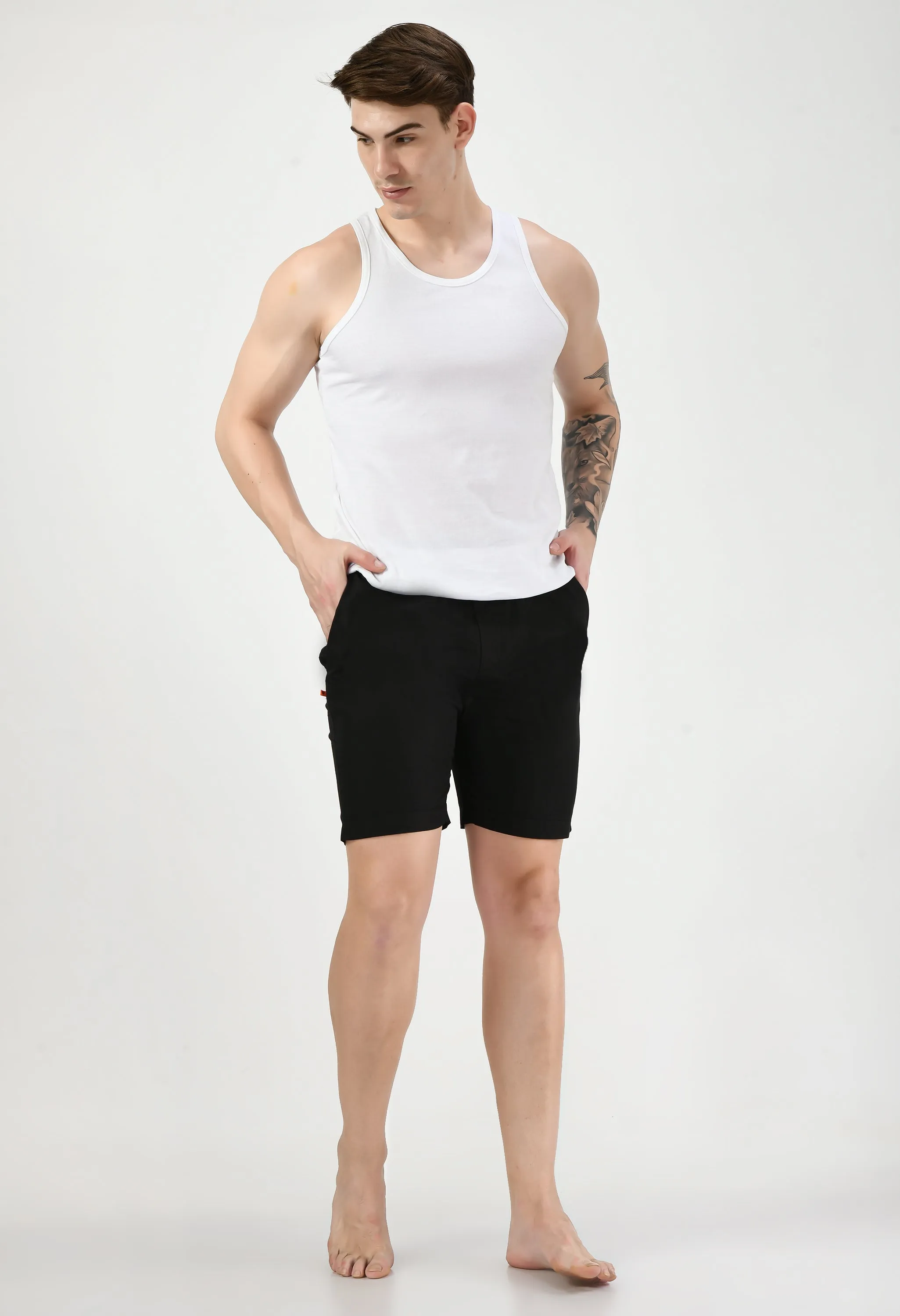 Men's Solid Knit Sleeveless Slim Fit Vest