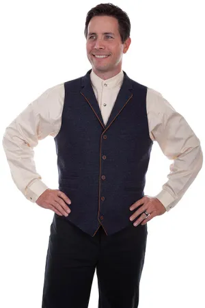 Men's Western Vest Collection: Rangewear Four Pocket Blue