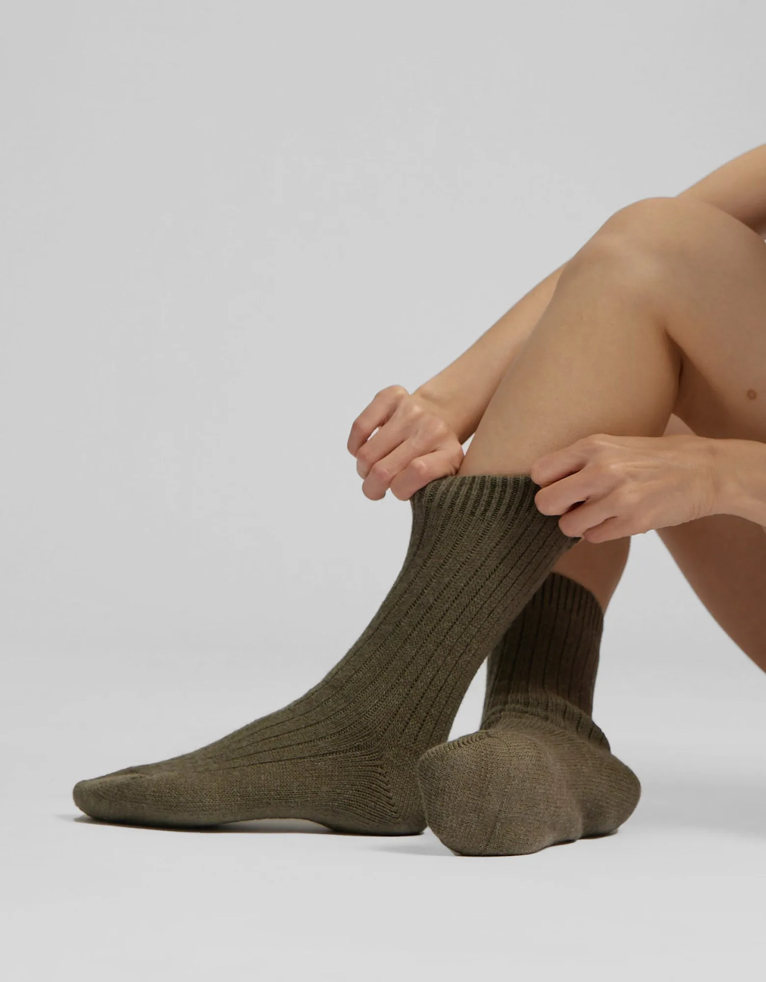 Merino Wool Blend Sock - Burned Yellow