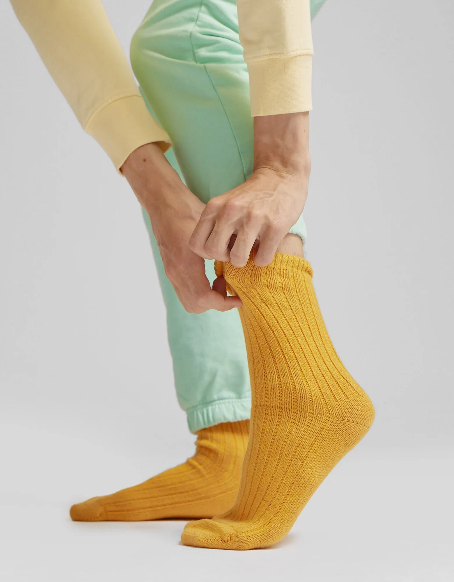 Merino Wool Blend Sock - Sahara Camel