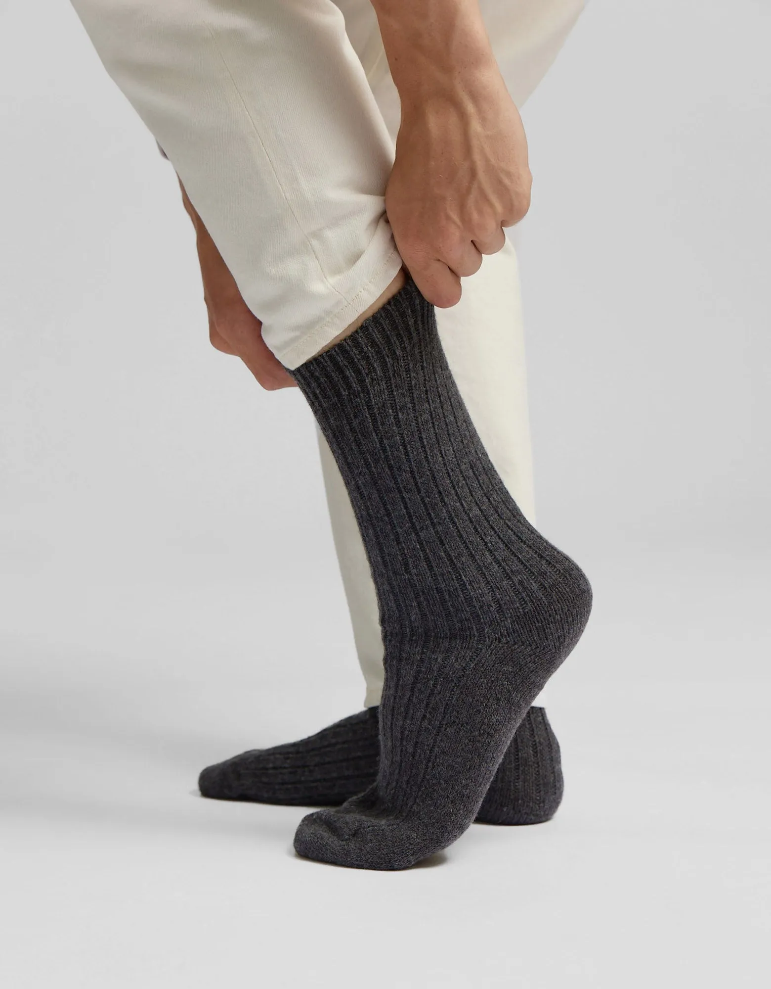 Merino Wool Blend Sock - Sahara Camel